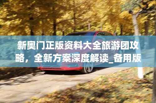 新奥门正版资料大全旅游团攻略,全新方案深度解读_备用版KGF342.27