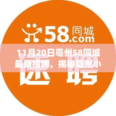 揭秘亳州小巷深处的独特小店,职场体验与最新招聘资讯在亳州58同城揭晓