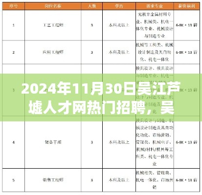 吴江芦墟人才网热门招聘指南,高效参与招聘活动,迈向理想职位之路(适合初学者与进阶用户)