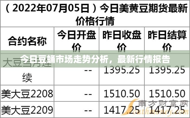 今日豆蛹市场走势分析,最新行情报告
