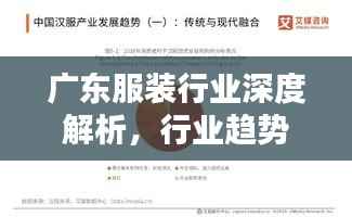 广东服装行业深度解析，行业趋势、机遇与挑战并存！